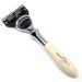 Edwin Jagger Plaza Shaving Handle for Gillette Fusion - Imitation Ivory | Premium Shaving Accessories - Buy Online on GoSupps.com