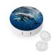Contact Lens Case Cute Dolphins Portable Travel Contact Lens Box Contact Lens Storage Box
