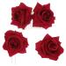 3pcs Rose Hair Accessories Rose Side Comb U-shaped Hair Stick Rose Hair Tie for Women Girls