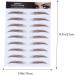FOMIYES 12 Pcs Eyebrow Stickers Makeup Stickers Eyebrow Shape Stickers Imitation Eyebrow Semi-permanent Tool - Buy Online on GoSupps.com