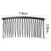6-Piece Metal Hair Comb Clips - Bridal Wedding Veil Accessory for Women and Girls in Black - Buy Online on GoSupps.com