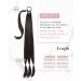 REECHO DIY Braid Ponytail Extension | Long Straight Wrap Around Synthetic Hairpiece 30Inch-160g Black Brown - Buy Online on GoSupps.com