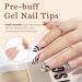 Modelones 500Pcs Medium Almond False Gel Nail Tips - Matte Finish, Strong Adhesion for Nail Extension - DIY Salon Quality, Christmas Nail Art - 10 Sizes - Buy Online on GoSupps.com
