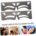 NOLITOY 6 pcs Women Tool Makeup Brow Steel Ruler Stencil Stencils Template Shaping for Eyebrow Supplies 17x4.8cmx3pcs Blackx3pcs - Buy Online on GoSupps.com