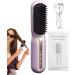 Cordless Hair Straightener Brush | Portable Ionic Straightening Comb with 3 Heating Settings | Perfect for Home Salon & Travel - Pink - Buy Online on GoSupps.com