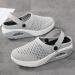 Stratuxx Kaze Women Diabetic Walking Sandals - Orthopedic Air Cushion Slip-On Shoes (Grey, Size 8) - Buy Online on GoSupps.com