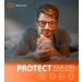BloomoAK 99% Blue Light Blocking Gaming Glasses - Anti-Fatigue Orange & Brown Tortoise Rectangular - Buy Online on GoSupps.com
