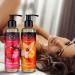Buy Sensual Massage Oils Set 2x200ml - Strawberry & Vanilla - Edible Kissable Body Relaxation Oil for Couples - Almond & Grape Seed Infused - Buy Online on GoSupps.com