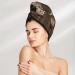 Rustic Lodge Bear Dry Hair Cap for Girls - Soft Super Absorbent Elastic Wrap for Long Thick Hair - Quick Dry Women's Hair Cap - Buy Online on GoSupps.com