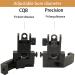 KELEN 45 Degree Offset Flip Up Sight Set - Front and Rear Fiber Optics Iron Sights with Red/Green Dots for Picatinny Weaver Rails - Buy Online on GoSupps.com