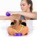 Massage Ball Set - 9cm Hedgehog Massage Ball & 15cm Foot Roller for Stress Relief & Muscle Relaxation - International Shipping - Buy Online on GoSupps.com