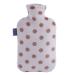 Maies Small classic heat or cold water bottle with a soft flannel cover 2 l large dotted hot water bottle for pain relief neck and shoulders warm