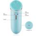 LQH Sonic Facial Cleansing Brush | 5-Speed Vibrating Face Washer | USB Rechargeable IPX7 Waterproof 2 Brush Heads for Deep Cleaning - Blue - Buy Online on GoSupps.com