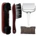 Billiard Pool Table Brush Set - 4 Pack Natural Wooden Handle Billiard Brush Rail Brush Cleaning Tool with Sticky Lint Roller and Cue Cleaning Cloth - Billiard Table Cleaning Accessories