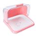 Toyvian Box Transparent Organizer Box Children's BestChish Organizer With Lid Storage Box For Children Baby Catches Food Tent Baby bottle Box Clamshell with Lid PP paper patch pink