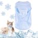 Winmany Cooling vest for dogs summer T-shirt sleeveless tank top pet quick-drying sun protection clothing outfit for small medium-sized and large dogs (large blue) Large blue