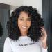 ToyoTree Ocean Wave Crochet Hair - 14 Inch 8 Packs Natural Black Crochet Braids, Synthetic Braiding Hair Extensions (14 inch, 1B) 14 Inch (Pack of 8) 1B