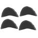 2 Pairs Forefoot Pads Shoe Toe Filler Inserts Adjustable Toe Plug Reusable Shoe Filler for Shoes for Women Men Unisex Black
