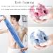 HONG 111 African Net Sponge Bathing Sponge  4 Pieces African Body Exfoliating Long Net Exfoliating Shower Body Scrubber Back Scrubber Skin Smoother for Daily Use (Blue Black) - Buy Online on GoSupps.com