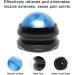 WOVTE Lacrosse Ball - Deep Tissue Self Massage Tool for Sore Muscles, Shoulders, Neck, Back, Foot - Trigger Point Release and Myofascial Release - Blue - Buy Online on GoSupps.com