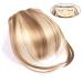 Bangs Hair Clip Synthetic Clip in Hair Bangs Extension French Bang Hairpiece Clip in Thick Natural Full Front Neat Bangs with Temple for Women Girls Bangs Clip in Hair (Color : 006 Size : 15cm) 15cm 006