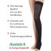 Buy 23-32 mmHg Assistica Medical Compression Stockings - Open Toe Support Stockings for Men & Women - AG Replacement with Silicone Tape - X-Large Black (158-170 cm) - Buy Online on GoSupps.com