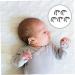 ULTECHNOVO 20 Pairs Newborn Ear Protectors - Silicone Ear Corrector Sticker Holders for Masks - Ear Savers for Protruding Ears - Black (4.4x3.6x0.4cm) - Buy Online on GoSupps.com