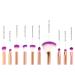 Tenmon 10-Piece Mermaid Eye Makeup Brushes Set - Professional Synthetic Brushes for Eyeshadow, Concealer, Eyeliner, Brow Blending & Highlighting - Buy Online on GoSupps.com