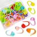 50 Pieces Colorful Knitting Markers Crochet Clips Crochet Pins Bulk Stitch Markers Locking Stitch Knitting Place Markers DIY Craft Plastic Safety Pins Weave Stitch Needle Clip Counter(10 Colors)