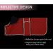 Minezi Dachshund Winter Jacket | Waterproof Dog Coat with Wool Lining & Adjustable Straps | Free-Red (36-38cm) - Buy Online on GoSupps.com