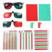 Red Green Glasses Red Green Amblyopia Glasses Release Monocular Inhibition Protanopia Anerythrochloropsia Reading Device Amblyopia Correct Color Blindless Training Glasses