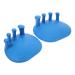 KALLORY Toe Separator Toe Straightener Overlapping Toe Spacers Hammertoe Divider Relieve Foot Pain Toe Pads for Overlapping Hallux Valgus Hammer Toe Blue