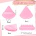 Prousky 6-Piece Dark Pink Triangle Makeup Powder Puffs - Soft Velour Puff for Pressed and Loose Powder, Ideal for Face Foundation and Mineral Makeup Application - Buy Online on GoSupps.com