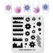 KADS Nail Art Stamping Plates Set Image Template Stencils Pattern with Stamping Plates Holder Case Organizer (GE016) - Buy Online on GoSupps.com