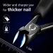Professional Toenail Clippers for Thick Nails - Podiatrist Approved | Wanmat Black - Buy Online on GoSupps.com