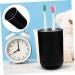Alipis Stainless Steel Mouthwash Cup - Reusable Rustproof Bathroom Cup for Students | Double Layer Toothbrush & Toothpaste Holder - 12x8cm Black - Buy Online on GoSupps.com