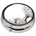 Buy Lavender & Daisies Mini Round Pill Box - 3 Compartment Travel Organizer for Home & Office - Buy Online on GoSupps.com