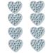 BESTonZON 8 Pcs Mold Mousse Cake Heart Keychain Chocolate Heart Firefighter Gifts Christmas Candy Heart Muffin Love Shaped Cake Mould Candy Chocolate Food Grade Silicone Halloween Jelly Bluex4pcs 17.1x15.1cmx4pcs