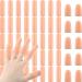 50 Pieces Gel Finger Cots Gel Finger Support Protector Gloves Gel Finger Cover Caps Silicone Finger Sleeves, 40 Pieces Long, 10 Pieces Short (Beige)