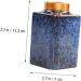 Alipis Leaf Multi-purpose Bean Practical Spice Lid Can Airtight Ceramic Sealing Food Canister Home Tea - Buy Online on GoSupps.com