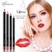Buy Long Lasting Contour Lip Pencil Set - 12 Waterproof Matte Colors | Professional Lipliner for Perfect Shaping | International Shipping Available - Buy Online on GoSupps.com