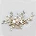 MERRYHAPY 1 PC Comb for Bridal Wedding Headpiece Pearl Hair Pin Rhinestone Hair Clip Rhinestone Barrettes Bride Comb Bride Headpieces for Wedding Pearl Hair Comb Tiara for Bride Wedding - Buy Online on GoSupps.com