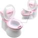 HTTMT Pink Training Toilet Seat Chair for Baby Toddler Kid Boys & Girls | Life-Like Flushing Sounds | Side Push Flushing | ET-BABY006-Pink - Buy Online on GoSupps.com