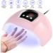 Fayisomia 54W 18LED Nail Lamp for Gel Polish Auto Sensor UV LED Nail Dryer Lamp with 3 Timer Setting - Buy Online on GoSupps.com