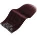 Moresoo Wine Red Clip in Human Hair Extensions - 12 Inch Remy Hair, 5 Pieces/70g #99J - Buy Online on GoSupps.com