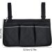Wheelchair Armrest Storage Bag Mobility Scooter Accessories Wheelchair Side Bag with 4 Pocket Waterproof Portable Mobility Scooter Bag with Adjustable Magic Sticks Black Fanghua - Buy Online on GoSupps.com
