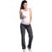 Zeta Ville Women's Pregnancy Pants 691c - Long Length Graphite Melange - Size 8-10 - Buy Online on GoSupps.com
