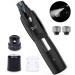 Claw grinder for dogs cats with light and 2 wheels pet nail miller claw scissors powerful and quiet nail file low -vibration dog nail clippers electrical nail cutters black with LED light
