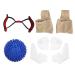Hallux Valgus Corrector Set | Toe Separator Correction Pad with Massaging Ball - 5PCS Foot Care Tool - Buy Online on GoSupps.com