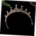 Beatifufu Crown Bridal Hair Accessories Wedding Hair Accessories Rhinestone Hair Accessories 15X15CM Golden - Buy Online on GoSupps.com